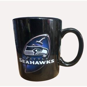 Seattle Seahawks NFL Black Ceramic Coffee Mug